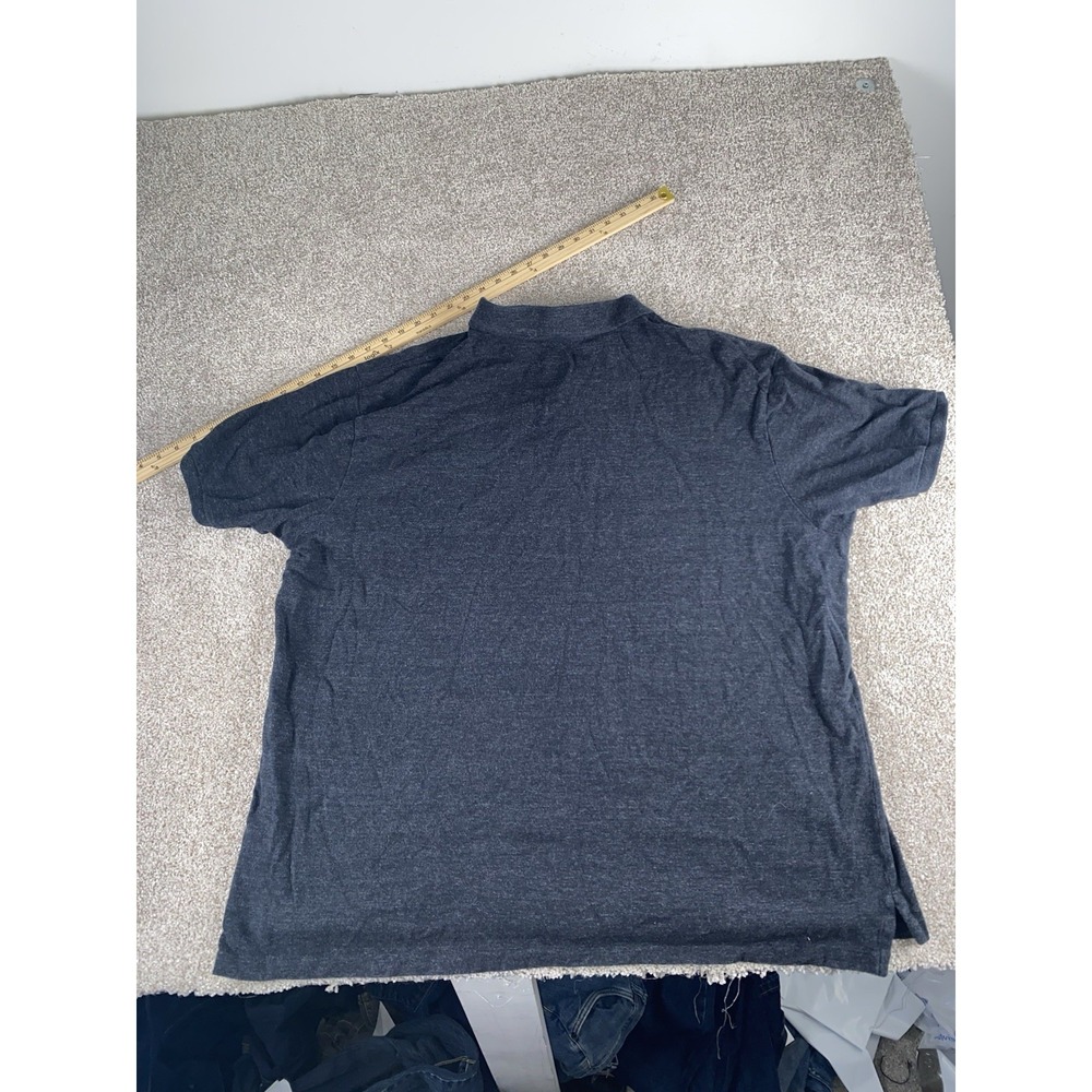 Polo Ralph Lauren Gray Polo Shirt Mens 3XB Silver Pony Cotton Preppy Golf Casual - Picture 9 of 9